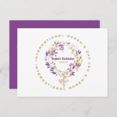 フローラの女性の日3月20日 ポストカード (正面/裏面)