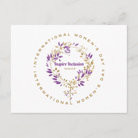 フローラの女性の日3月20日 ポストカード (正面)