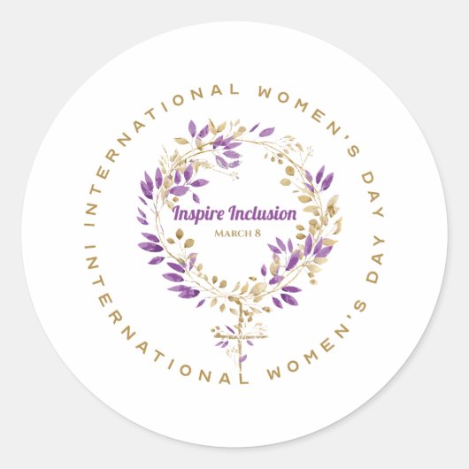 フローラの女性の日3月20日 ラウンドシール (正面)