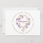 フローラの女性の日3月20日 招待状 (正面)