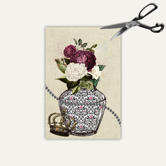 フローラの女王アリスのハートの花瓶ワンダーランド 薄葉紙