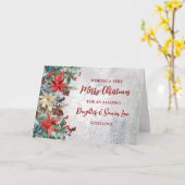 フローラの娘と息子の法律メリークリスマス カード (黄色い花)