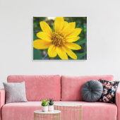 フローラの完成度の黄色 キャンバスプリント (インサイチュ (リビング))