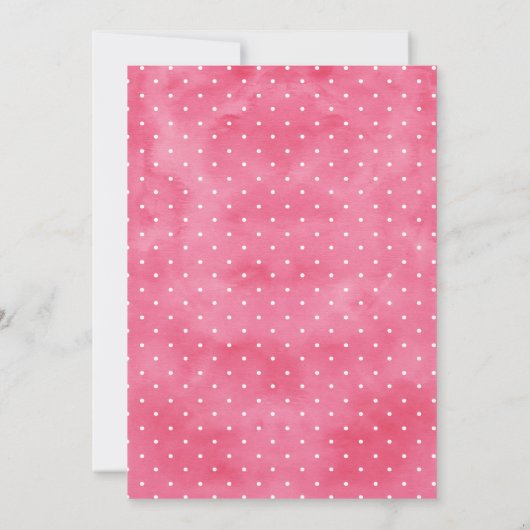 フローラの小さな鹿の誕生日パーティーへの招待 招待状 (裏面)