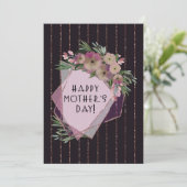 フローラの幾何学模様 |母の日 カード (スタンド正面)