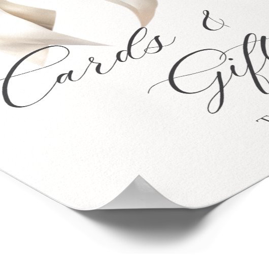 フローラの弓ベビー開花カードとギフト ポスター (角)