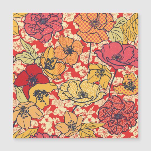 フローラの急増：シームレスなヴィンテージトレンド (正面)