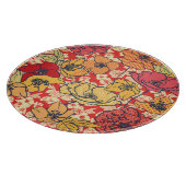 フローラの急増：シームレスなヴィンテージトレンド カッティングボード (角)