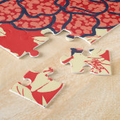 フローラの急増：シームレスなヴィンテージトレンド ジグソーパズル (側面)