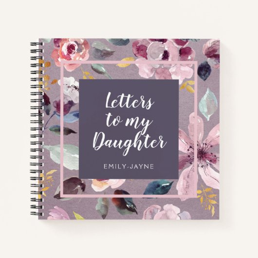 フローラの手紙を娘のKeepsake Journal ノートブック (正面)