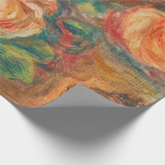 フローラの折り返しまたは切り離し紙 ラッピングペーパー (角)