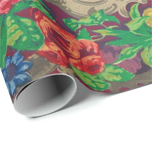 フローラの折り返しまたは切り離し紙 ラッピングペーパー (ロールコーナー)