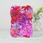 フローラの招待状、大きな花柄 (スタンド正面)