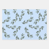 フローラの挨拶ミスタントウと松の花輪 ラッピングペーパーシート (正面3)