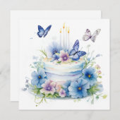 フローラの挨拶:エンチャントガーデン誕生日カード (正面/裏面)