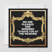 フローラの日付招待状の保結婚存 招待状 (裏面)