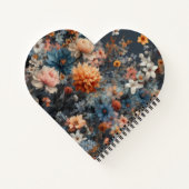 フローラの明るい水色 ノートブック (裏面)