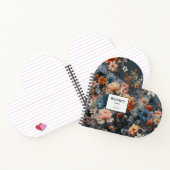 フローラの明るい水色 ノートブック (内部)