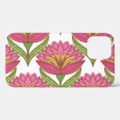 フローラの明るさ：赤い白のヴィンテージ。 Case-Mate iPhoneケース (裏面 (横))