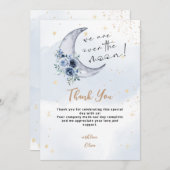 フローラの月の赤ちゃんシャワー サンキューカード (正面/裏面)