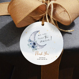 フローラの月の赤ちゃんシャワー フェイバータグ