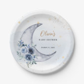 フローラの月の赤ちゃんシャワー ペーパープレート (正面)