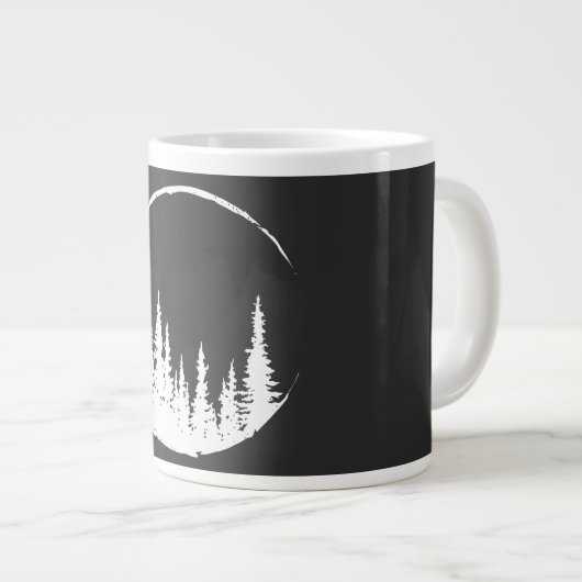 フローラの森の円の木を愛する森の木 ジャンボコーヒーマグカップ (正面右)