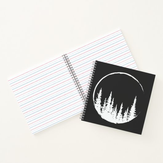 フローラの森の円の木を愛する森の木 ノートブック (内部)
