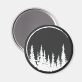 フローラの森の円の木を愛する森の木 マグネット (正面/裏面)
