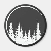 フローラの森の円の木を愛する森の木 マグネット (正面)