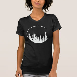 フローラの森の円の木を愛する森の木 Tシャツ