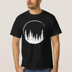 フローラの森の円の木を愛する森の木 Tシャツ