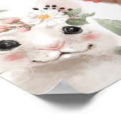 フローラの森の動物の赤ちゃんシャワー歓迎サイン ポスター (角)