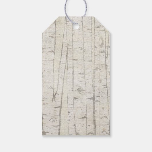 フローラの森の少女の赤ちゃんシャワー ギフトタグ (裏面)