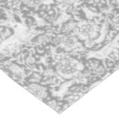 フローラの森の白灰色の動物のパターン テーブルクロス (アングル)