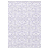 フローラの森の紫の薄紫の森の動物図 テーブルクロス (正面)