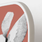 フローラの植物色のスクリプトピンク ピックルボールラケット (左詳細)