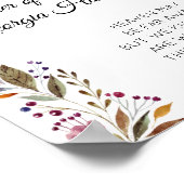 フローラの母の花嫁結婚の看板 ポスター (角)