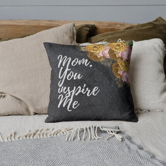 フローラの母親への贈りパーソナライズされた物 クッション