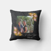 フローラの母親への贈りパーソナライズされた物 クッション (裏面)