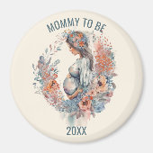 フローラの水の色がママを期待 マグネット (正面)