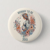 フローラの水の色がママを期待 缶バッジ (正面)