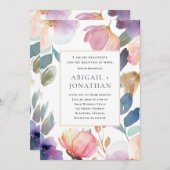 フローラの水の色の歌ソロモンのバイブル結婚ズ 招待状 (正面/裏面)