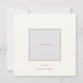 フローラの水彩日付カードの保存 セーブザデート (裏面)