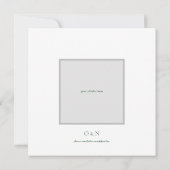 フローラの水彩日付カードの保存 セーブザデート (裏面)