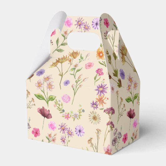 フローラの水彩模様 フェイバーボックス (正面サイド)