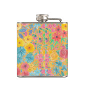 フローラの水彩模様（黄色） フラスク (裏面)