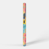 フローラの水彩模様（黄色） SAMSUNG GALAXYケース (右側面)