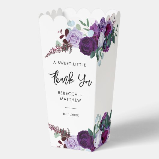 フローラの水彩画結婚本に感謝 フェイバーボックス (正面)