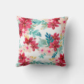 フローラの水彩画 クッション (裏面)